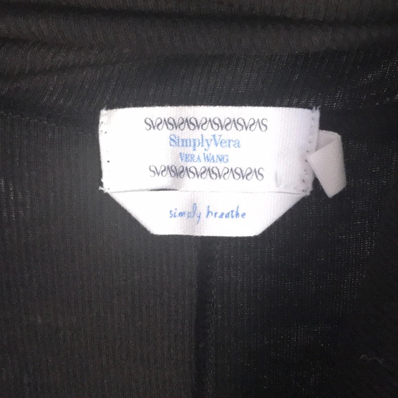 Simply Vera wang long ribbed black tank - Picture 2 of 3